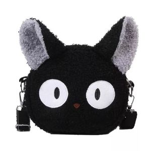 Adorable black cat small purse cross body bag